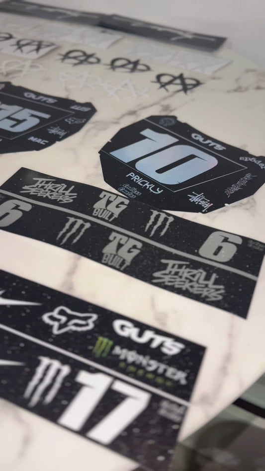 Tuttio Custom Swing arm Decal (2 pack)