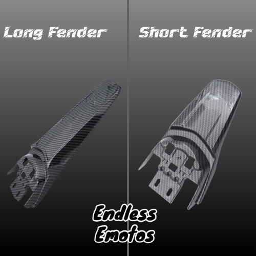 Long or Short Rear Fender Carbon Fiber (For Light Bee X/S
